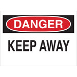 image of Brady B-302 Polyester Rectangle White Restricted Area Sign - 10 in Width x 7 in Height - Laminated - 84089