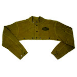 image of West Chester Ironcat 7000 Yellow 2XL Leather Welding Cape Sleeves - Fits 30 in Chest - 662909-003591