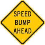 image of Brady B-555 Aluminum Diamond Yellow Stop Signs, Traffic Control Signs & Banners Sign - 24 in Width x 24 in Height - 124585