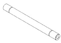 image of 3M Scotchlok 20005 Beige Aluminum Barrel Connector - 2.12 in Length - 0.39 in Inside Diameter - 0.64 in Outside Diameter - 13277