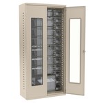 image of Akro-Mils Tiltview QV Bin Cabinet - Steel - Beige - 18 in x 36 in x 78 in - AC3618QVTVA2 BEIGE