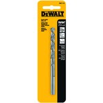 image of Dewalt 19/64 in Jobber Length Drill Bit DW1119 - Split 135° Point - Black & Gold Finish - 4.38 in Overall Length - 3.06 in Flute - High-Speed Steel - 3-Flatted Shank