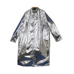 image of Chicago Protective Apparel XL Aluminized Carbon Fleece Heat-Resistant Coat - 40 in Length - 601-ACF XL