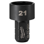 image of Milwaukee INSIDER 49-16-1621 6 point M21 Box Ratchet Socket - High Carbon Steel - 0.63 in Length - 77163