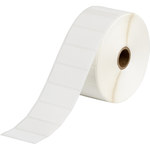 image of Brady THT-17-498-1.5-SC Die-Cut Printer Label Roll - 2 in x 2 in - Vinyl - White - B-498 - 80412