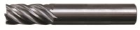 image of Bassett End Mill B40410 - 3/16 in - Carbide - 5 Flute - 3/16 in Straight Shank