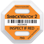 Shockwatch 2 Orange Shipping Indicators - 3 3/4 in x 3 3/4 in - SHP-15587