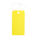 image of Brady 65350 Yellow Rectangle Polyester Blank Tag - 3 in 3 in Width - 5 3/4 in Height - B-851