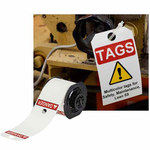 image of Brady B30-255-551-WHT Die-Cut Printer Label Roll - 3.25 in x 5.75 in - Polyester - White - B-551 - 19143