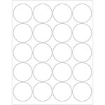 image of Tape Logic LL145 Circle Laser Labels - 2 in x 2 in - Face Sheet - 48 lb - White - 14665