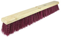 image of Weiler 420 Deck Brush Head - 18 in - Polypropylene - Maroon - 42025