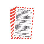 image of Brady Lockout/Tagout Training Wallet Card - Training Title = LOTO - 754476-45632