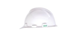 image of MSA V-Gard Hard Hat 477482 - Size Large - White - 00812