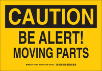 image of Brady B-555 Aluminum Rectangle Yellow Equipment Safety Sign - 10 in Width x 7 in Height - 127602