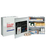 image of First Aid Only First Aid Cabinet - 5.5 in Width - 13.75 in Length - 16.5 in Height - Metal Case Construction - 738743-06155