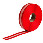 image of Brady ToughStripe Red Glow Floor Marking Tape - 2 in Width x 100 ft Length - 55914
