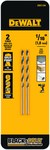image of Dewalt 1 1/6 in Jobber Length Drill Bit DW1104 - Split 135° Point - Black & Gold Finish - 1.88 in Overall Length - 0.88 in Flute - High-Speed Steel - 3-Flatted Shank
