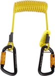 image of 3M DBI-SALA Fall Protection for Tools Hook2Hook 1500063 Yellow Vinyl Coated Steel Coil Tool Tether - 5 to 62 in Length