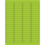 image of Tape Logic LL171GN Rectangle Laser Labels - 1/2 in x 1 15/16 in - Permanent Acrylic - Fluorescent Green - 14679