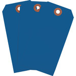 image of Brady 102100 Blue Rectangle Cardstock Blank Tag - 2 3/8 in 2 3/8 in Width - 4 3/4 in Height - 01324