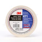 image of 3M 471 White Marking Tape - 2 in Width x 36 yd Length - 5.2 mil Thick - 68853