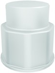 image of Justrite Polypropylene Spigot Fitting - 1.5 in Height - 697841-18195