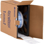 image of Brady Permasleeve PS-750-2-WT-S Die-Cut Printer Sleeve - 2 in x 1.25 in - Polyolefin - White - B-342 - 92068