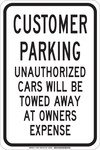 image of Brady B-555 Aluminum Rectangle White Parking Restriction, Permission & Information Sign - 12 in Width x 18 in Height - 129570