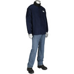 image of PIP Ironcat 7050 Navy 5XL Cotton Welding Jacket - 662909-08693