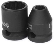 image of Williams JHW35330 Shallow Socket - 3/8 in Drive - Shallow Length - 1 1/8 in Length - 34124