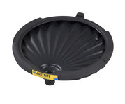 image of Justrite Black Ecopolyblend Funnel - 21 in Width - 3.25 in Height - 697841-13456