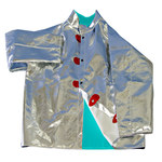 image of Chicago Protective Apparel Small Aluminized Rayon Heat-Resistant Jacket - 30 in Length - 600-AR SM