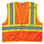 image of Ergodyne GloWear High-Visibility Vest Type R 8229Z OR XS - Size X-Small - Orange - 21301