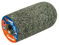 image of Weiler Tiger Zirc Zirconia Alumina Abrasive Plug - 1 1/2 in Length - 5/8-11 UNC Center Hole - 68328