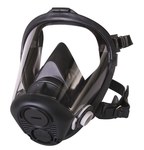 image of Honeywell RU6500 Black Large Silicone Full Facepiece - Threaded Connection - 5-Point Suspension - 797402-013645