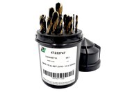 image of Precision Twist Drill 332HDSET Jobber Drill Set 7233747 - Right Hand Cut - Steam Tempered/Bronze Finish - High-Speed Steel