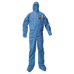 image of Kimberly-Clark Kleenguard Disposable General Purpose Coveralls A20 58523 - Size Large - Blue