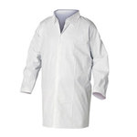 image of Kimberly-Clark Kleenguard A20 White Medium Microforce Scrub Shirt - 036000-36262