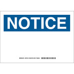 image of Brady Prinzing B-401 Plastic Rectangle White Preprinted Header - 14 in Width x 10 in Height - SP401N