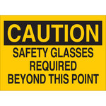 image of Brady B-120 Fiberglass Reinforced Polyester Rectangle Yellow PPE Sign - 20 in Width x 14 in Height - 74630