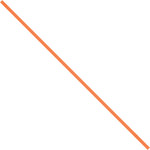 image of Orange Paper Twist Ties - 0.1875 in x 4 in - 6751