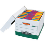 image of R-Kive Green File Storage Boxes - 12 in x 15 in x 10 in - 2336