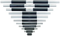 image of Starrett End Measuring Rod Set - 1 in to 11 in in steps of 1 in Length - 1/4 in and 3/8 in Diameter - S234G