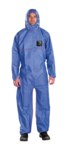 image of Ansell Microchem AlphaTec Flame-Retardant Coverall 68-1500 PLUS FR NR17-S-92-111-04 - Size Large - Blue - 06245