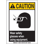image of Brady B-302 Polyester PPE Sign - 10 in Width x 7 in Height - Laminated - 49849