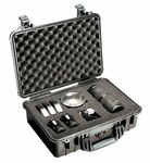 image of Pelican Black Polypropylene Protective Hard Case - 18.5 in Overall Length - 14.06 in Width - 6.93 in Height - Lockable - 15000