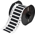 image of Brady Permasleeve B33D-250-2-342BK Die-Cut Printer Sleeve - 2 in x 0.25 in - Polyolefin - Black - B-342 - 96764
