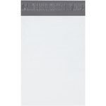 image of White Poly Mailers w/ Tear Strip - 7.5 in x 10.5 in - 3710