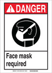 image of Brady B-302 Polyester Rectangle PPE Sign - 7 in Width x 5 in Height - Laminated - 119438