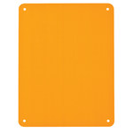 image of Brady B-401 Polystyrene Rectangle Orange Sign Blank - 10.25 in Width x 7.625 in Height - 13625
